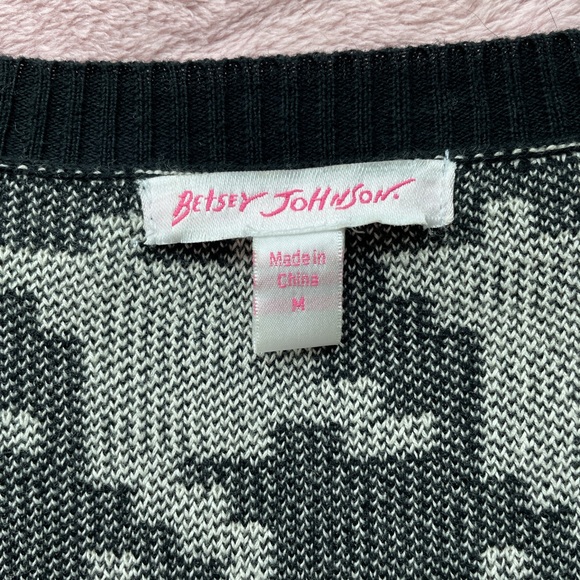 Betsey Johnson black and white midi dress. Size M - Picture 6 of 6